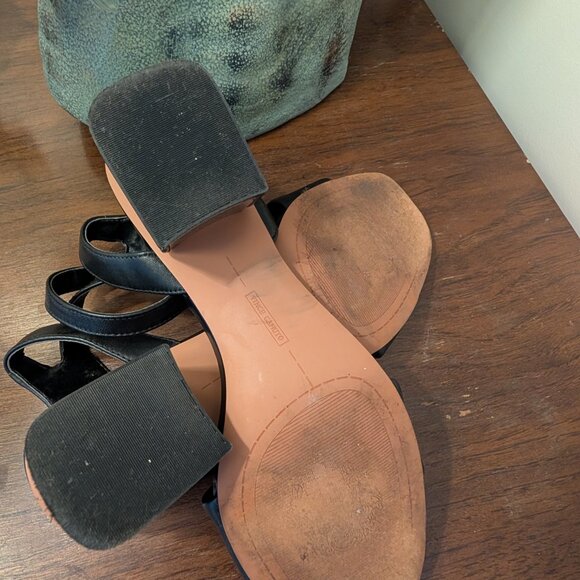 Vince Camuto Black Leather Acaylee Sandals - Picture 4 of 5